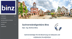 Desktop Screenshot of binz-wertermittlung.de